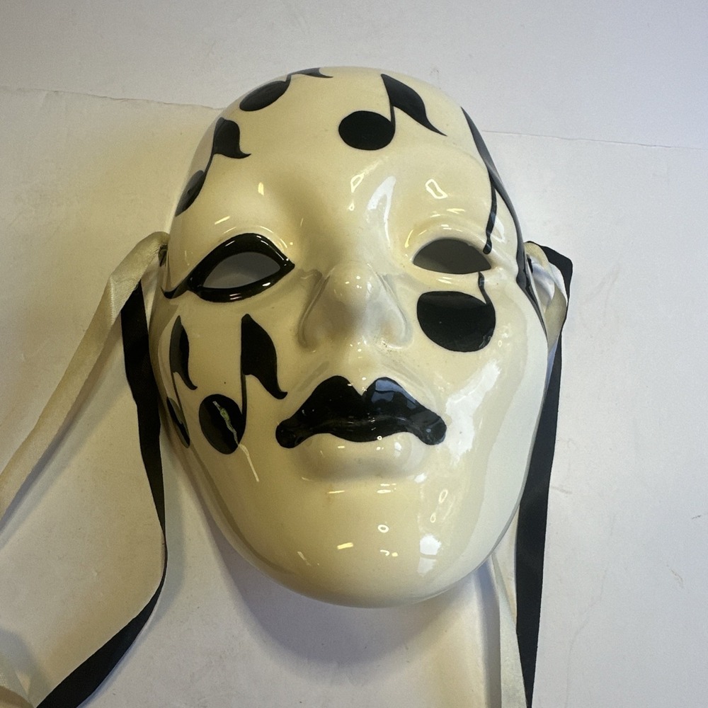 Jack Logan Hand Painted Ceramic Masks - Vintage - Mardi Gras-Musical